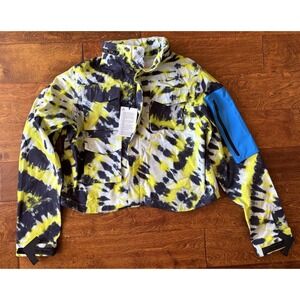 Off-White x Nike Jacket Womens Size Large CK4808-702 Tie Dye NEW Virgil Abloh